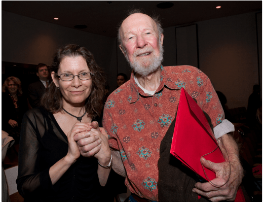 Meryl Danziger with Pete Seeger