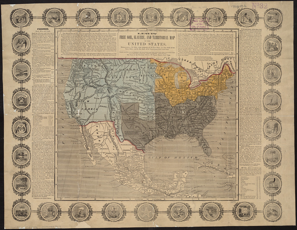an old map of the united states